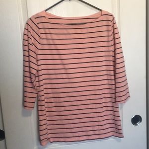 Women’s peach navy Merona top sz XL